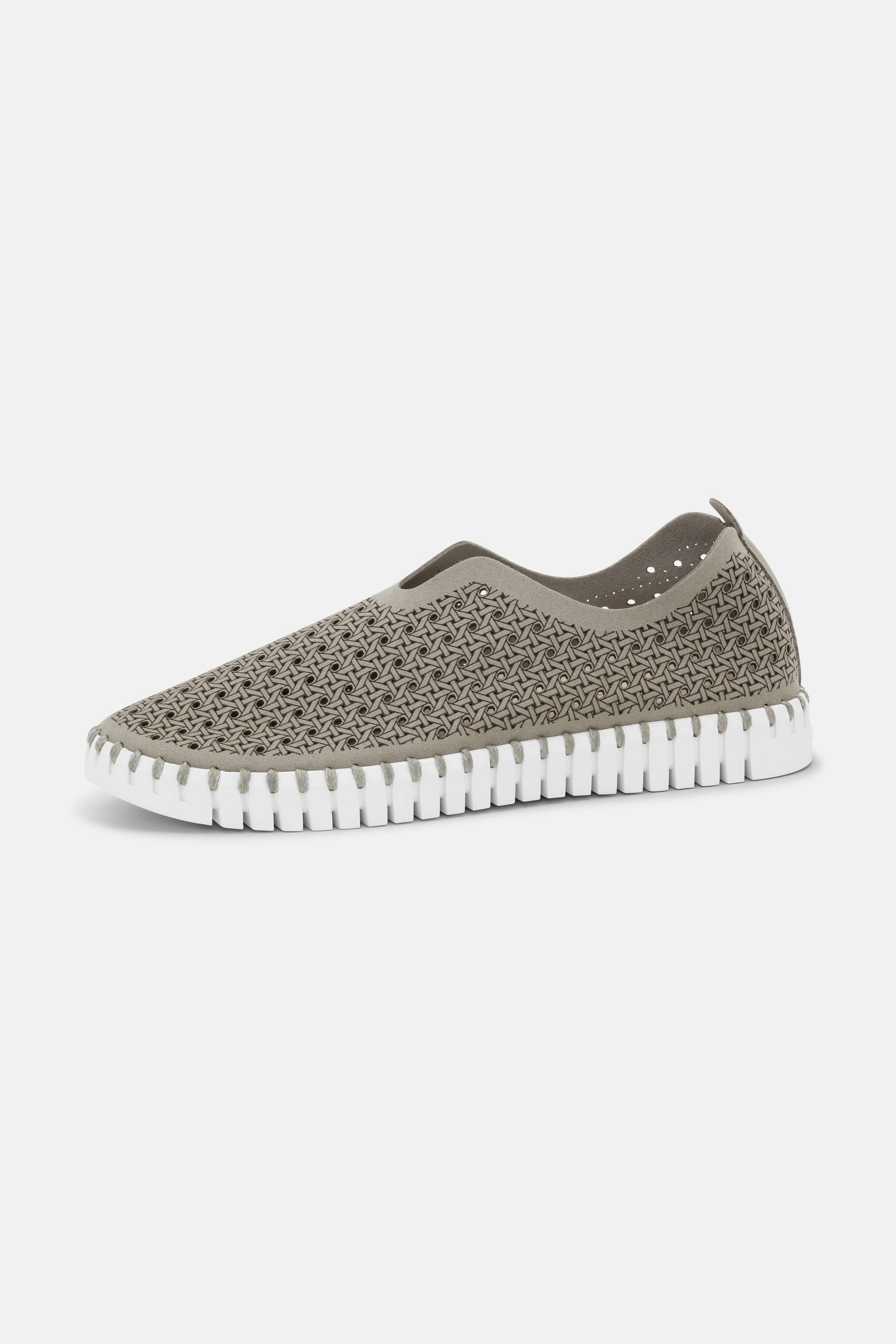 Tulip Slipper - Grey White